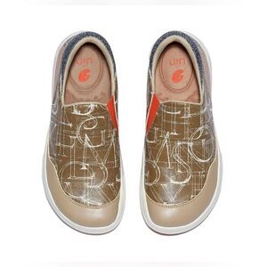 UIN Women Slip On Shoes Microfiber Comfortable Loafers (Letter Game)